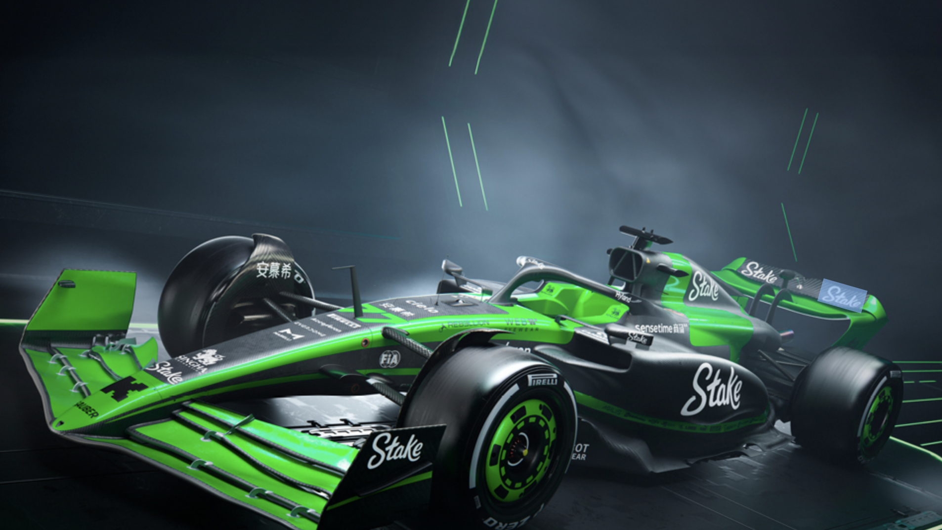 The new Sauber/Stake F1 car for 2024.
